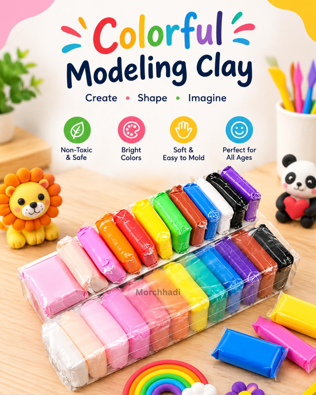 Clay Kit for Kids with Tools
